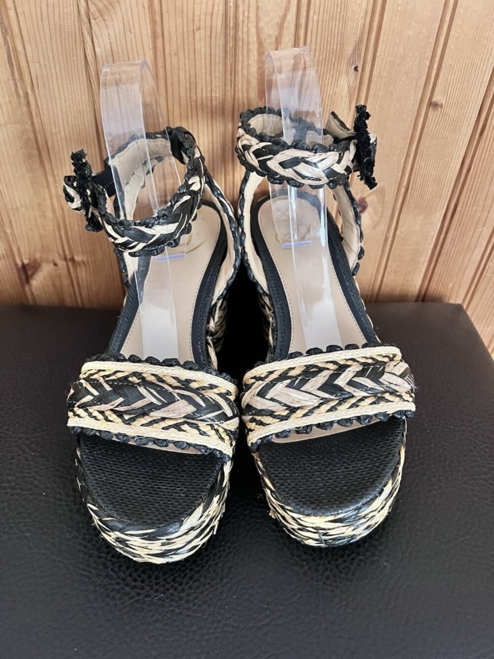 Sam Edelman Iliana Platform Sandal Woven Braided block heel Size 7 Strappy - Picture 3 of 11